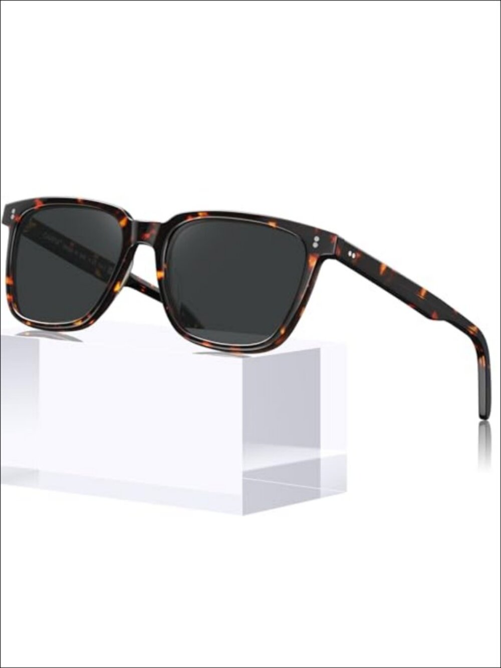 Acetate Polarized Sunglasses UV400 Protection Retro Square Women's Eyewear
